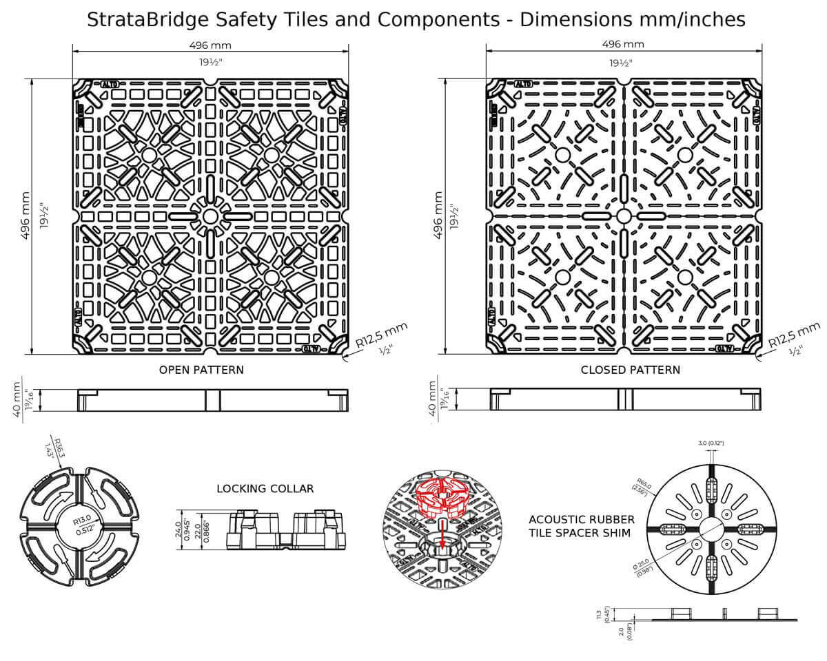 StrataBridge Technical Information - Demensions