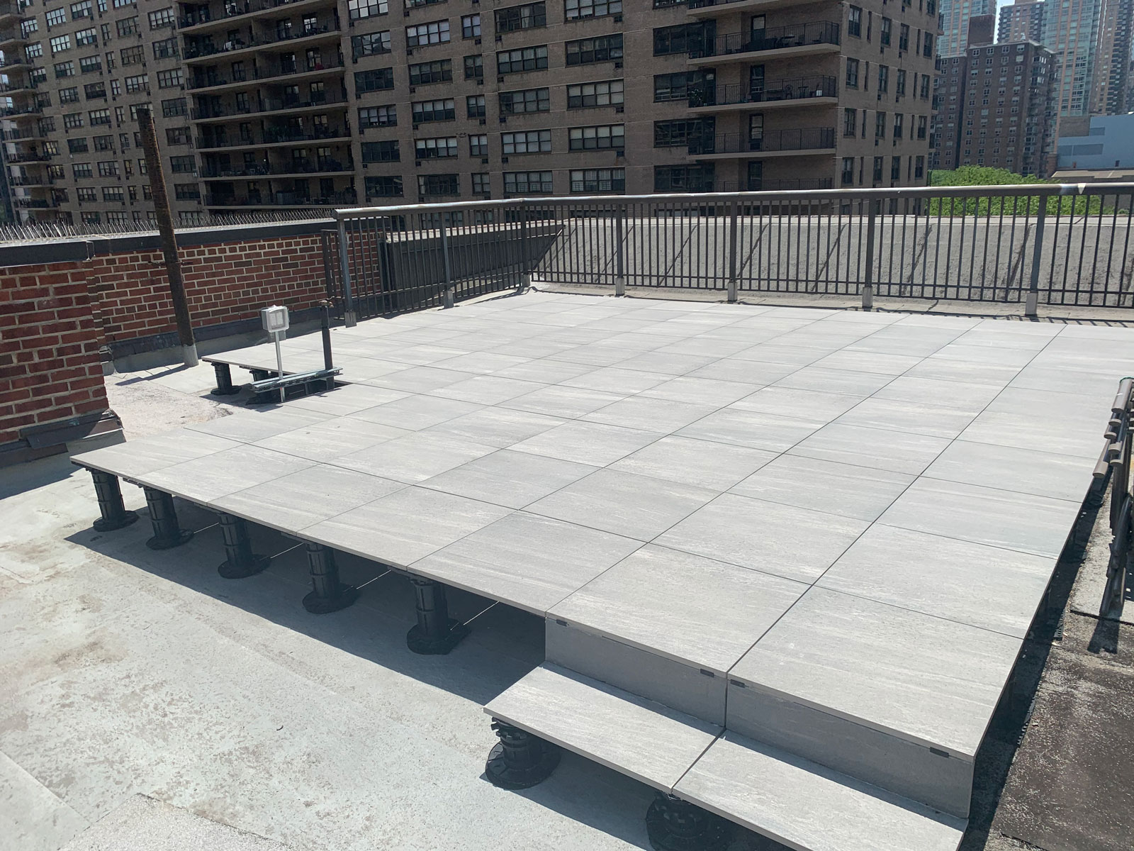 New York Roof Terrace on StrataRise 4166 Self-Levelling Pedestals